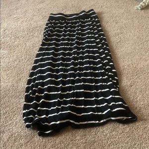 Black and white Cherokee maxi skirt.